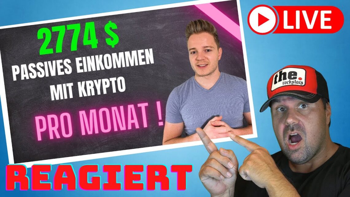 2774 $ passives Einkommen mit Krypto im Monat Februar 22. [Reaction]