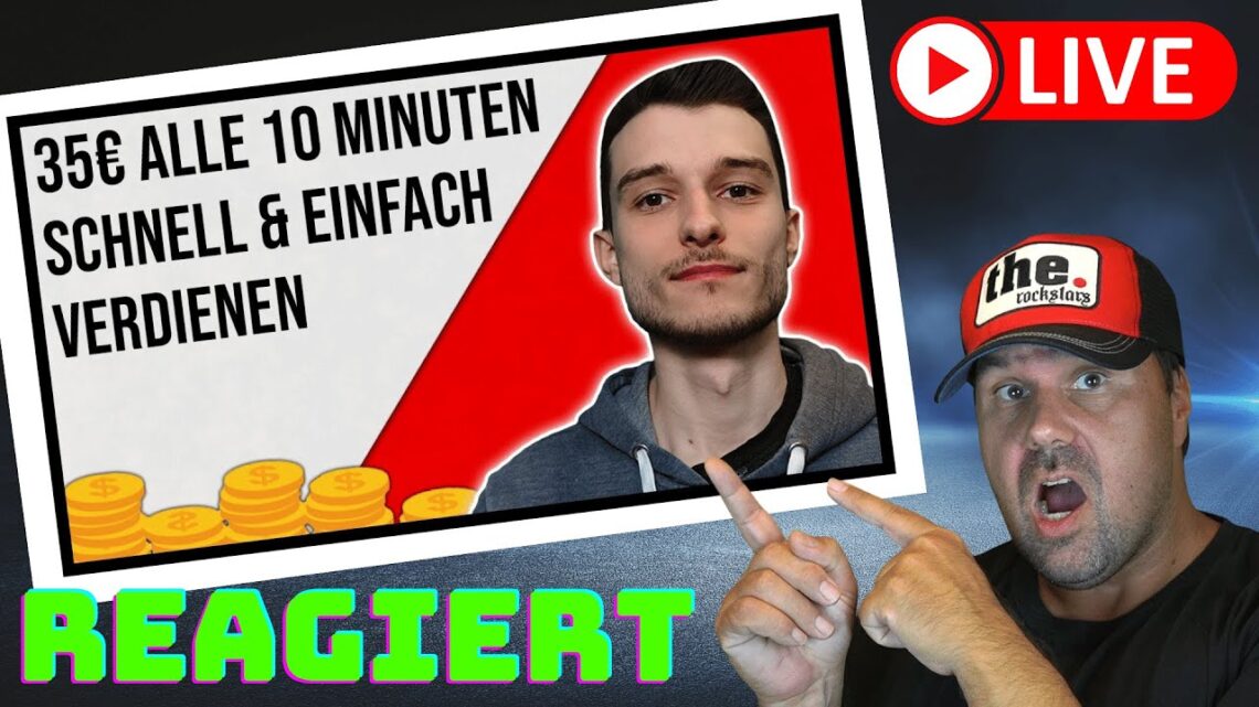 35€ alle 10 Minuten schnell Geld verdienen ohne Skills und Aufwand [Reaction]