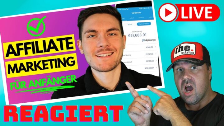 Affiliate Marketing für ANFÄNGER Strategie 2022! (Anleitung) 😍 [Reaction]