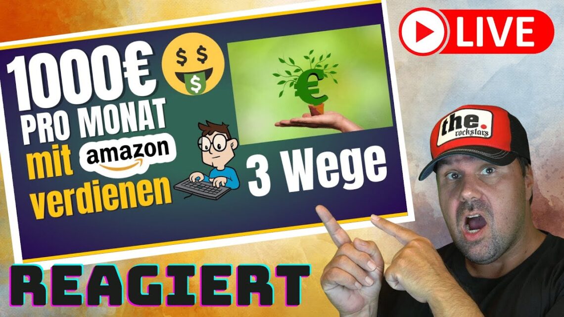 1000€ PRO MONAT mit Amazon verdienen (3 Wege)💰 Online Geld verdienen als Anfänger [Reaction]