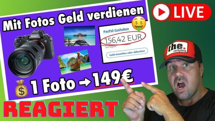 Passiv Geld verdienen mit Fotos 📸 149€ pro Bild + 100% Provision! 💰 [Reaction]