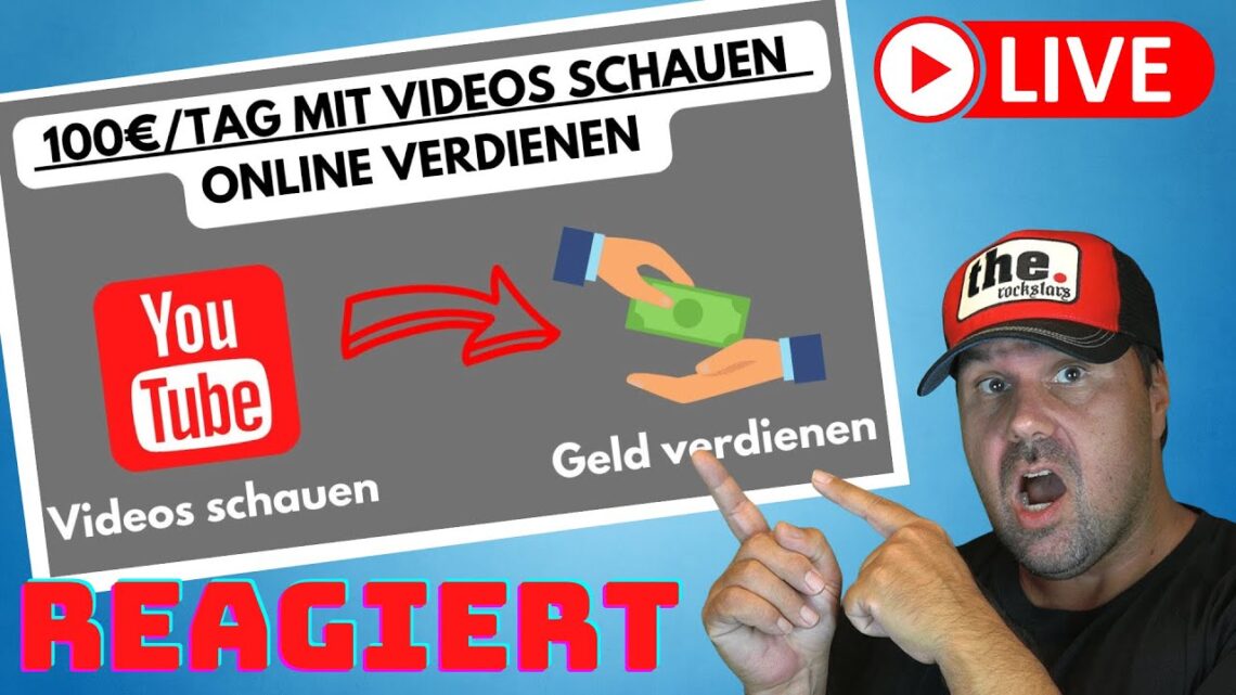 100€/TAG MIT VIDEOS SCHAUEN ONLINE GELD VERDIENEN 💻🤑 [Reaction]