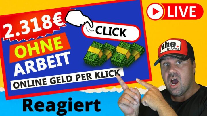 BEWEIS: 2.318€ MIT KLICKS VERDIENEN 💰 (Legal Online Geld verdienen ohne Erfahrung) [Reaction]