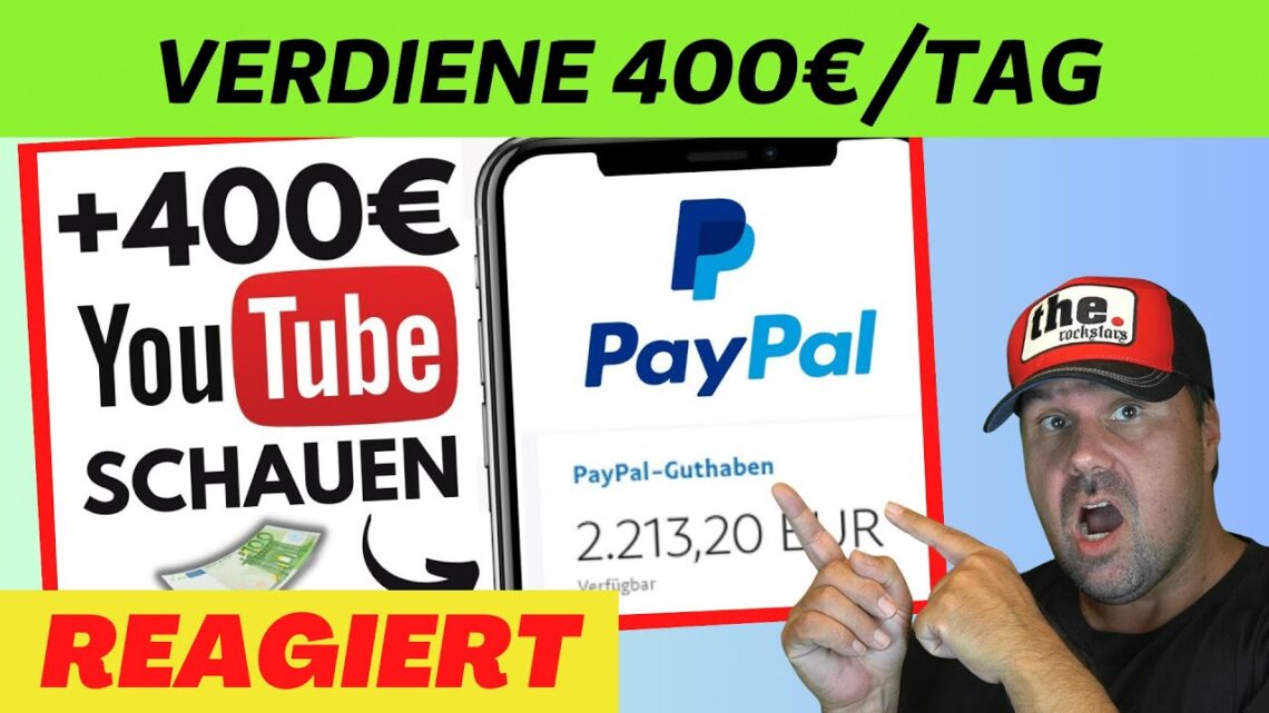 Verdiene 400€/TAG durch Youtube Videos anschauen! (Geld verdienen 2024) | Michael reagiert