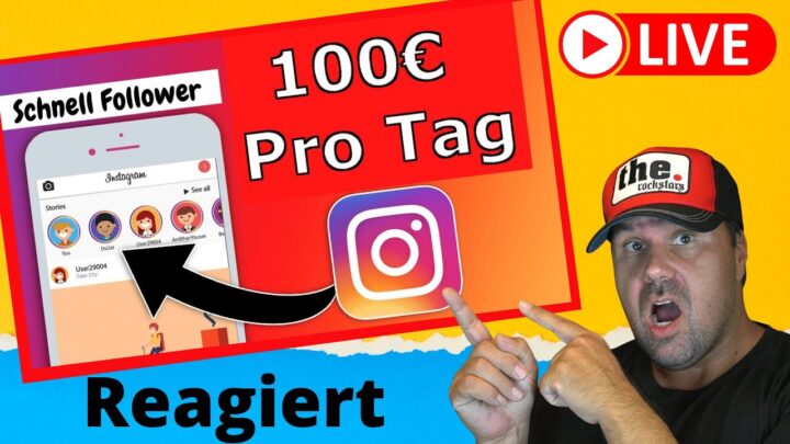 Wie Du 100€ Pro Tag mit Instagram im Jahr 2022 Verdienen Kannst 😱VORSICHT 🤦‍♂️ Michael REAGIERT